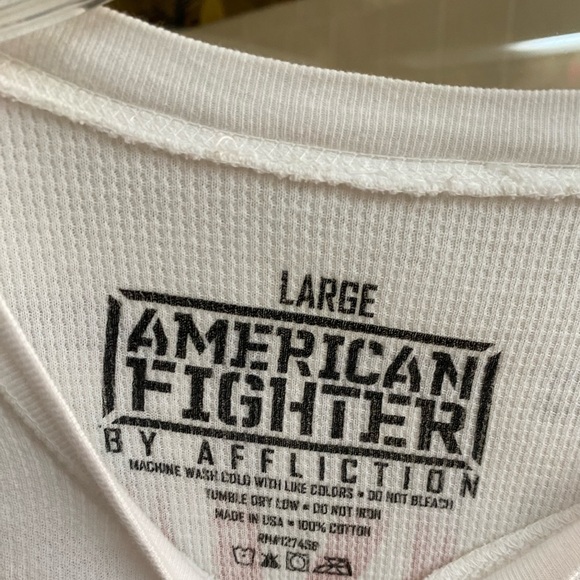 NWOT Men’s American Fighter Long Sleeve Shirt - Picture 5 of 5